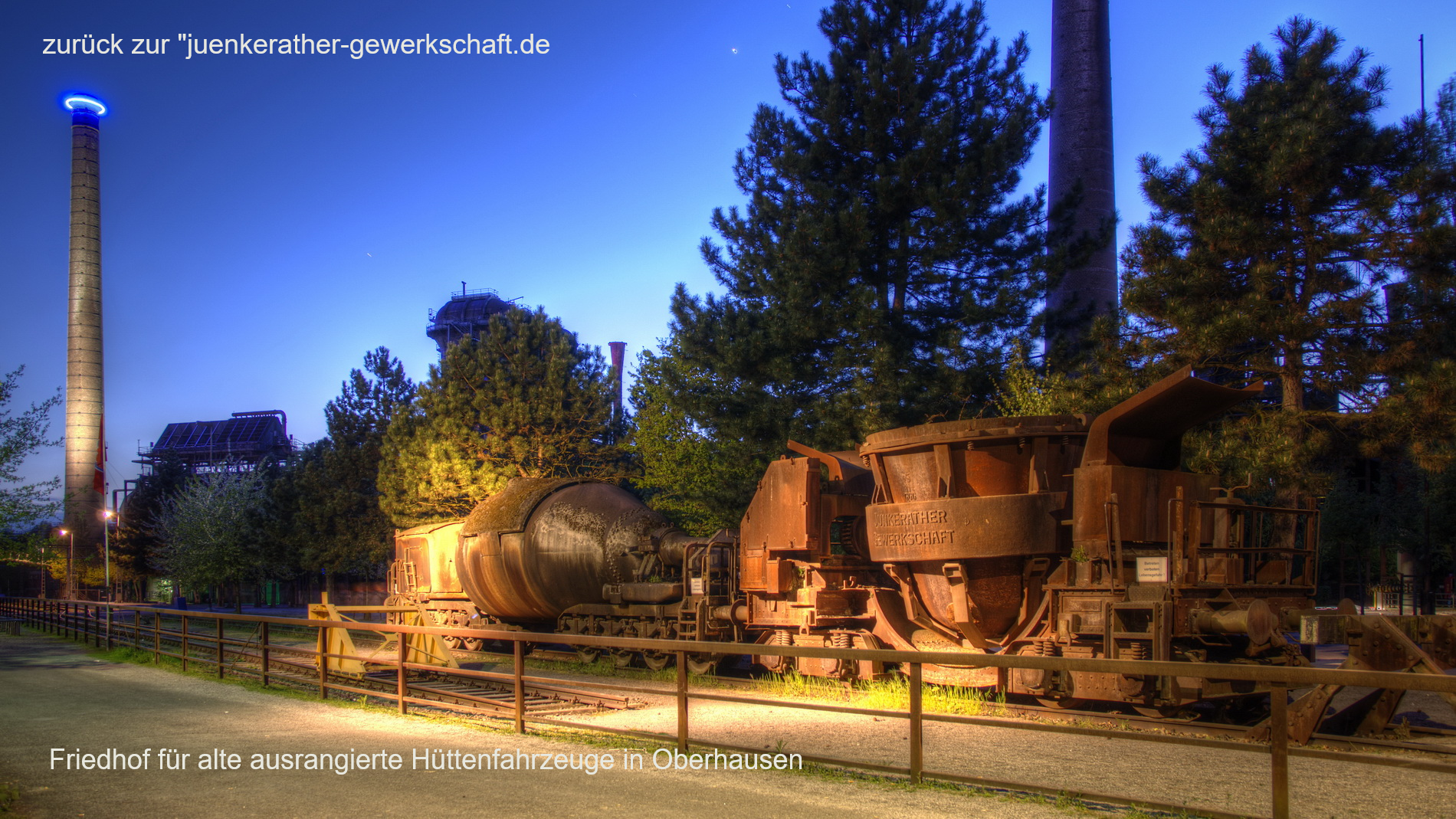Friedhof für Hüttenfahrzeuge in Oberhausen
